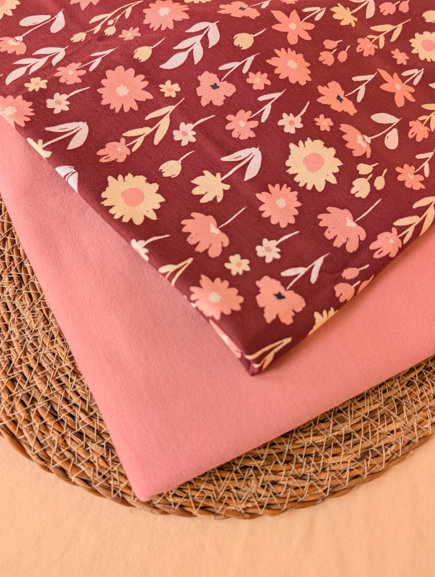 Organic Cotton Jersey, Dusky Rose